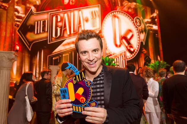 actor and singer Niels Destadsbader pictured during the Gala van de Gouden K s award show, organized by Flemish children s television channel Ketnet, Saturday 04 February 2017 in Brussels.  JAMESxARTHURxGEKIERE 05040254