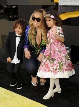 Mariah Carey with son Moroccan Cannon & daughter Monroe Cannon THE LEGO BATMAN MOVIE FILM PREMIERE Los Angeles Patrick Rideaux PicturePerfect