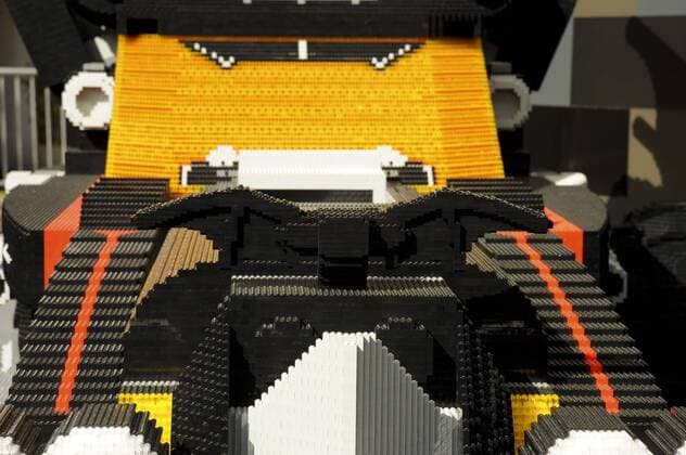 Lego Batmobile THE LEGO BATMAN MOVIE FILM PREMIERE Los Angeles Patrick Rideaux PicturePerfect