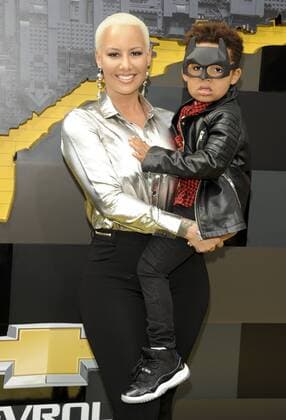 Amber Rose & son Sebastian Thomaz THE LEGO BATMAN MOVIE FILM PREMIERE Los Angeles Patrick Rideaux PicturePerfect