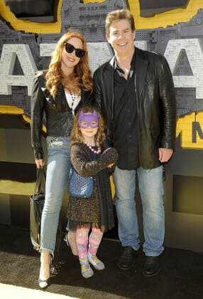 Ralph Garman, wife Kari Watson & daughter Olivia Garman THE LEGO BATMAN MOVIE FILM PREMIERE Los Angeles Patrick Rideaux PicturePerfect