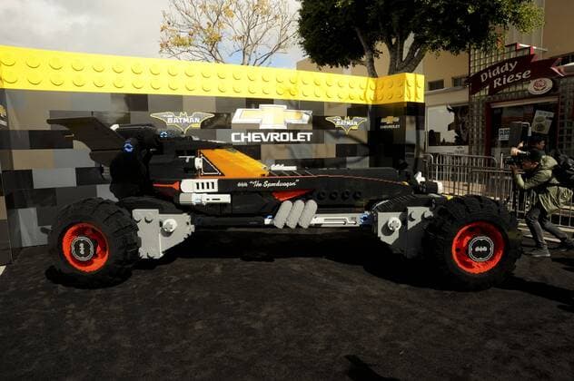 Lego Batmobile THE LEGO BATMAN MOVIE FILM PREMIERE Los Angeles Patrick Rideaux PicturePerfect