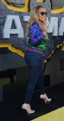 Singer-songwriter Mariah Carey attends the premiere of the animated fantasy The LEGO Batman Movie at the Regency Village Theatre in the Westwood section of Los Angeles on February 4, 2017. Storyline: Bruce Wayne must not only deal with the criminals of Gotham City, but also the responsibility of raising a boy he adopted.  LAP2017020464 JIMxRUYMEN