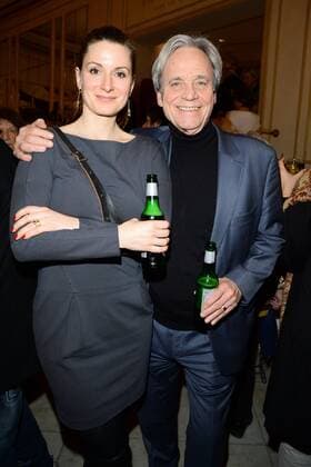Nadine Schorie, Gerhard Kaempfe Ankunft zur Premiere Im Sommer wohnt er unten in der Komoedie am Kudamm in Berlin am 05.02.2017