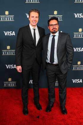HOUSTON, TX - FEBRUARY 04: Actors Dax Shepard and Michael Pe?a on the Red Carpet at the 2017 NFL Honors on February 04, 2017, at the Wortham Theater Center in Houston, Texas. (Photo by Rich Graessle Icon Sportswire) EDITORIAL USE ONLY 276516