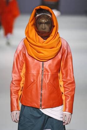 February 5, 2017 - Kiev, Ukraine - A model presents a creation by DASTISH FANTASTISH company, during the Ukrainian Fashion Week in Kiev, Ukraine, on 05 February 2017. The fashion event presents Fall Winter 2017 18 collections by Ukrainian and International designers from 4 to 8 February. Kiev Ukraine - ZUMAg194 20170205_zap_g194_018 Copyright: xSergxGlovnyx