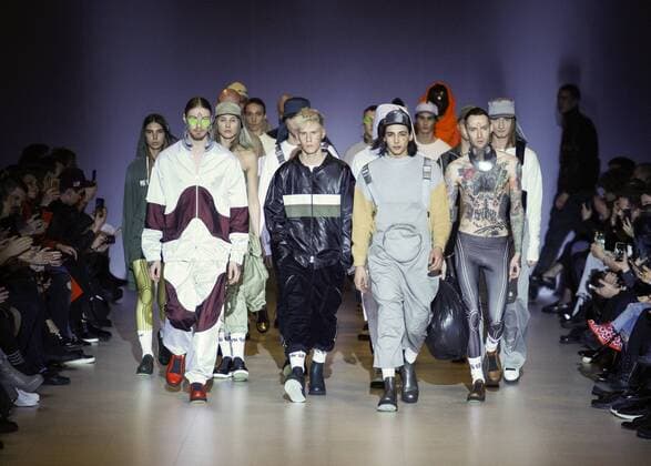 February 5, 2017 - Kiev, Ukraine - Models present creations by DASTISH FANTASTISH company, during the Ukrainian Fashion Week in Kiev, Ukraine, on 05 February 2017. The fashion event presents Fall Winter 2017 18 collections by Ukrainian and International designers from 4 to 8 February. Kiev Ukraine - ZUMAg194 20170205_zap_g194_017 Copyright: xSergxGlovnyx