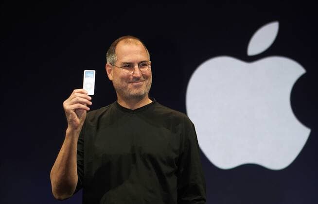 Sep 07, 2005; San Francisco, CA, USA; The new Motorola ROKR is the first cell phone equipped with a version of Apples iTunes software. The phone lets users transfer up to 100 songs from iTunes to their phone. Apple not only introduced a new product when they unveiled the iPod Nano , they actually discontinued their most popular MP3 player, the iPod mini. Apple CEO STEVE JOBS.. - ZUMAm90_ 20050907_kri_m90_016 Copyright: xMarkxRichardsx