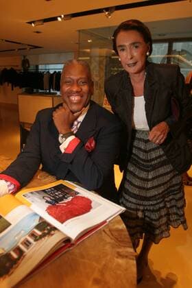Sep 12, 2005; New York, NY, USA; Andre Leon Talley and Mica Ertegun signing copies of the new book A.L.T. 365 at Barneys Madison avenue during Olympus Fashion Week Spring 2006.. - ZUMAa29_ 20050912_sha_a29_907 Copyright: xAvivxSmallx