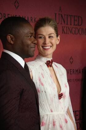 February 6, 2017 - New York, New York, U.S. - DAVID OYELOWO, ROSAMUND PIKE attend the World Premier of Fox Searchlight s A United Kingdom .The Paris Theater, NYC.February 6, 2017.Photos by , Photos Inc.2017 New York U.S. - ZUMAms4_ 20170206_zaf_ms4_013 Copyright: xSoniaxMoskowitzx
