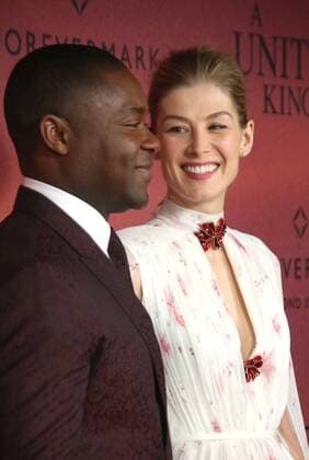 February 6, 2017 - New York, New York, U.S. - DAVID OYELOWO, ROSAMUND PIKE attend the World Premier of Fox Searchlight s A United Kingdom .The Paris Theater, NYC.February 6, 2017.Photos by , Photos Inc.2017 New York U.S. - ZUMAms4_ 20170206_zaf_ms4_014 Copyright: xSoniaxMoskowitzx