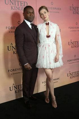 February 6, 2017 - New York, New York, U.S. - DAVID OYELOWO, ROSAMUND PIKE attend the World Premier of Fox Searchlight s A United Kingdom .The Paris Theater, NYC.February 6, 2017.Photos by , Photos Inc.2017 New York U.S. - ZUMAms4_ 20170206_zaf_ms4_026 Copyright: xSoniaxMoskowitzx