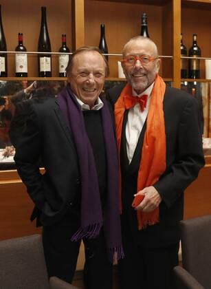 Claus Theo Gaertner (Preistraeger Kategorie: Lebenswerk), , Leonhard Mueller bei Verleihung ASKANIA Award 2017 im Ellington Hotel Berlin.