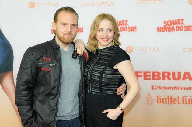Cineplex Axel Stein und Jasmin Schwiers auf dem roten Teppich bei der Premierenfeier von Schatz nimm du sie am 07.02.2017 im Cineplex in Koeln, Copyright: xSchülerx xEibner-Pressefotox EP_jse