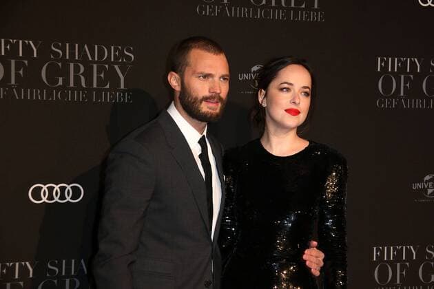 Jamie Dornan und Dakota Johnson bei der Fifty Shades of Grey - Gefährliche Liebe Film Premiere am 7.02.2017 in Hamburg Fifty Shades of Grey- Gefaehrliche Liebe Filmpremiere in Hamburg, 2017 