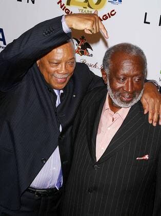 July 13, 2005 - Century City, CALIFORNIA, USA - K44052MR.20TH ANNUAL A MIDSUMMER NIGHT S MAGIC.CENTURY PLAZA HOTEL, CENTURY Century City, CA. 07-13-05. MILAN RYBA 2005. QUINCY JONES AND CLARENCE AVANT. - ZUMAg49_ 20050713_gaf_g106_628 Copyright: xMilanxRybax