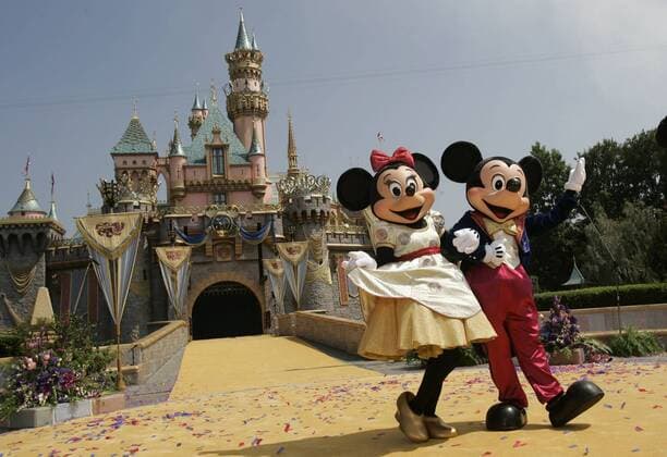 Jul 17, 2005; Anaheim, CA, USA; Mickey and Minnie Mouse. Disneyland honors its actual golden anniversary..  - ZUMAjpg 20050717_dis_c68_007 Copyright: xRingoxChiux