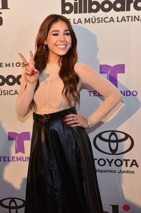 Mexican singer Danna Paola poses upon his arrival to Billboard Awards to Latin Music Nominations Ceremony, in Miami, Florida, USA, 07 February 2017. The awards will be celebrated in 27 April 2017. Nominaciones a los Premios Billboard de la Música Latina !ACHTUNG: NUR REDAKTIONELLE NUTZUNG!  Copyright: xGIORGIOxVIERAx SHM58 20170208-636221213256916272