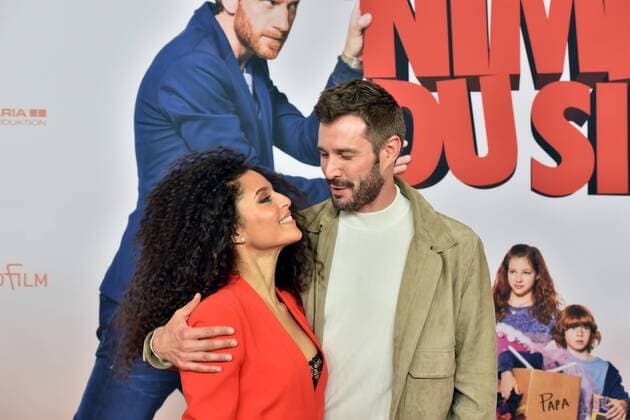 Jochen Schropp und Patricia Meeden posieren am 07.02.2017 in Köln bei der Premiere des Films Schatz nimm Du sie .