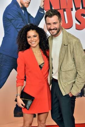 Jochen Schropp und Patricia Meeden posieren am 07.02.2017 in Köln bei der Premiere des Films Schatz nimm Du sie .