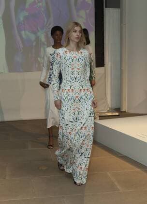 USA: New York Fashion Week Fall 2017 Epson Models walk for Epson Digital Couture project presentation during 2017 fall New York Fashion week at IAC building  LevxRadin