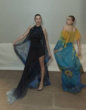 USA: New York Fashion Week Fall 2017 Epson Models walk for Epson Digital Couture project presentation during 2017 fall New York Fashion week at IAC building  LevxRadin