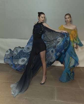USA: New York Fashion Week Fall 2017 Epson Models walk for Epson Digital Couture project presentation during 2017 fall New York Fashion week at IAC building  LevxRadin