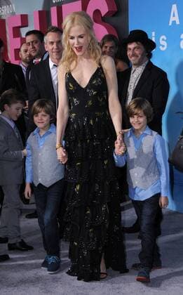 February 7, 2017 - Hollywood, CA, United States - 07 February 2017 - Hollywood, California - Cameron Crovetti, Nicole Kidman, Nicholas Crovetti. Los Angeles Premiere of HBO s limited series Big Little Lies held at the TCL Chinese 6 Theater. Photo Credit: AdMedia Hollywood United States - ZUMAa123 20170207_zaa_a123_221 Copyright: xBirdiexThompsonx