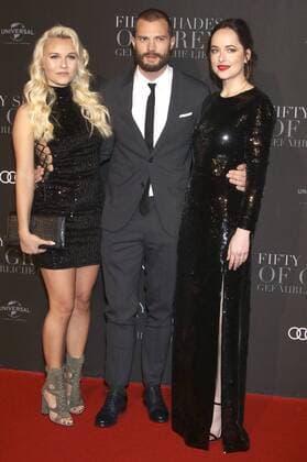 Dagi Bee, Jamie Dornan und Dakota Johnson bei der Europapremiere des Kinofilms Fifty Shades of Grey - Gefährliche Liebe Fifty Shades Darker im Cinemaxx Dammtor. Hamburg, 07.02.2017 Foto:xgbrcix xFuturexImage