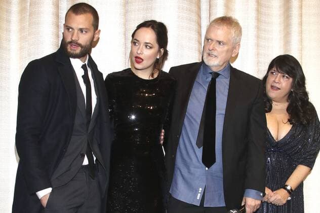 Jamie Dornan, Dakota Johnson, James Foley und E.L. James bei der Europapremiere des Kinofilms Fifty Shades of Grey - Gefährliche Liebe Fifty Shades Darker im Cinemaxx Dammtor. Hamburg, 07.02.2017 Foto:xgbrcix xFuturexImage