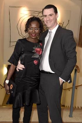 Andrej Hermlin mit Ehefrau Joyce beim Askania Award 2017 im Ellington Hotel. Berlin, 07.02.2017 Foto:xF.xKernx xFuturexImage