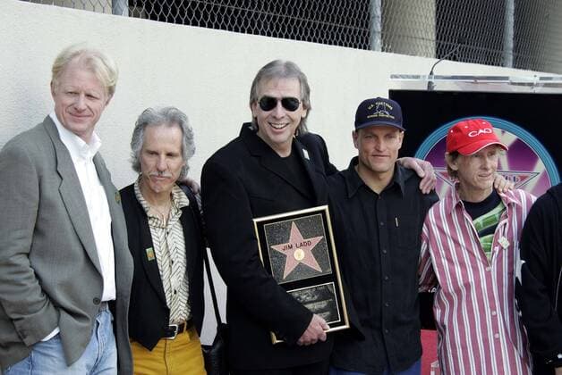 June 7, 2005 - Scarborough, North Yorkshire, England - ED BEGLEY JNR, JOHN DENSMORE, JIM LADD, WOODY HARRELSON & ROBBIE KRIEGER.WALK OF FAME.JIM LADD, WALK OF FAME.HOLLYWOOD BLVD, HOLLYWOOD, LA, USA.06 05 2005.LAM50147.CREDIT: - K43744 - ZUMAg49_ 20050607_gaf_g155_337 Copyright: xGrahamxWhitbyxBootx