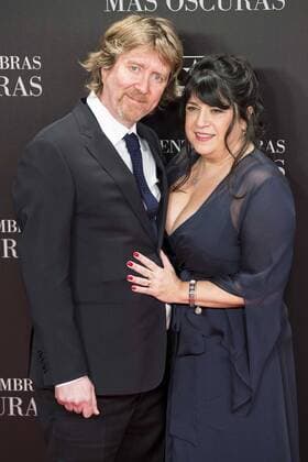 The writer of the book Erika Leonard Mitchell with his husband Niall Leonard attends to the premiere of the film Fifty Shades Darker at Kinepolis Cinemas in Madrid. February 08, 2017.  (20170208081)