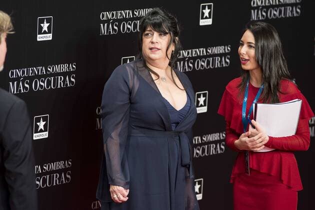 The writer of the book Erika Leonard Mitchell attends to the premiere of the film Fifty Shades Darker at Kinepolis Cinemas in Madrid. February 08, 2017.  (20170208085)
