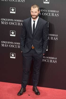 British actor Jamie Dornan attends to the premiere of the film Fifty Shades Darker at Kinepolis Cinemas in Madrid. February 08, 2017.  (20170208100)