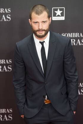 British actor Jamie Dornan attends to the premiere of the film Fifty Shades Darker at Kinepolis Cinemas in Madrid. February 08, 2017.  (20170208101)