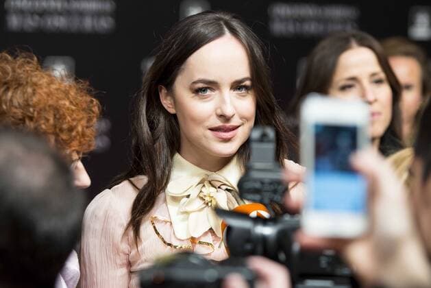 American actress Dakota Johnson attends to the premiere of the film Fifty Shades Darker at Kinepolis Cinemas in Madrid. February 08, 2017.  (20170208104)