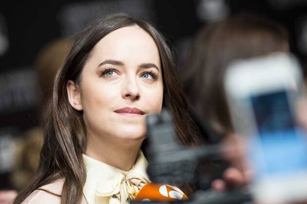 American actress Dakota Johnson attends to the premiere of the film Fifty Shades Darker at Kinepolis Cinemas in Madrid. February 08, 2017.  (20170208105)