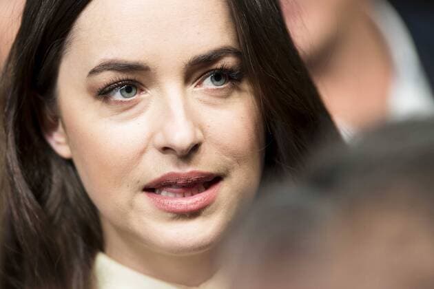 American actress Dakota Johnson attends to the premiere of the film Fifty Shades Darker at Kinepolis Cinemas in Madrid. February 08, 2017.  (20170208106)