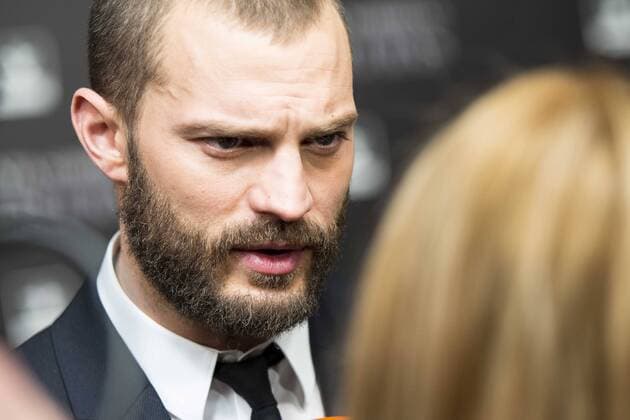 British actor Jamie Dornan attends to the premiere of the film Fifty Shades Darker at Kinepolis Cinemas in Madrid. February 08, 2017.  (20170208107)