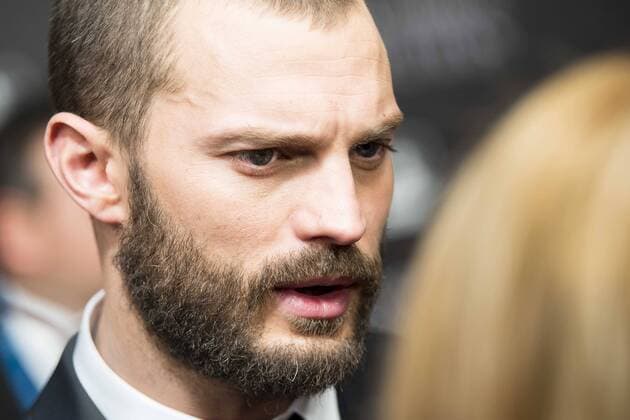 British actor Jamie Dornan attends to the premiere of the film Fifty Shades Darker at Kinepolis Cinemas in Madrid. February 08, 2017.  (20170208108)