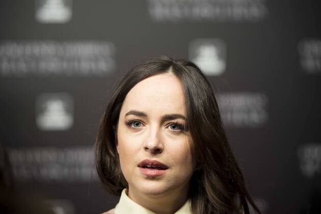 American actress Dakota Johnson attends to the premiere of the film Fifty Shades Darker at Kinepolis Cinemas in Madrid. February 08, 2017.  (20170208110)