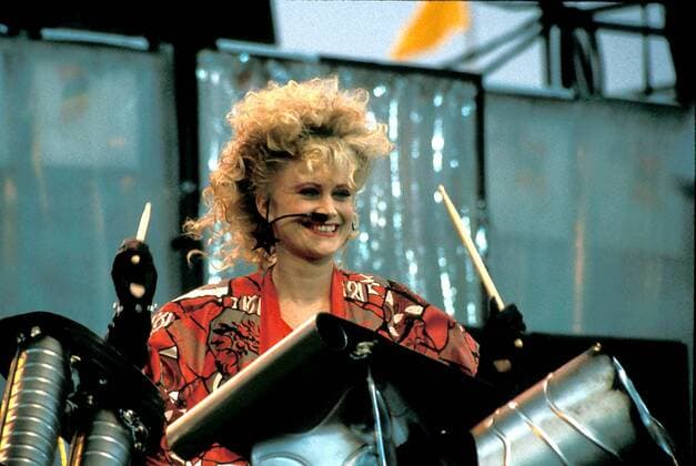 June 16, 2005 - A0303.LIVE AID CONCERT AT VETERANS STADIUM PHILADELPHIA.07-15-1985. FRED DEVANN- 1985..THOMPSON TWIN.LIVEAIDRETRO - ZUMAg49_ 20050616_gaf_g49_069 Copyright: xFredxDevannx