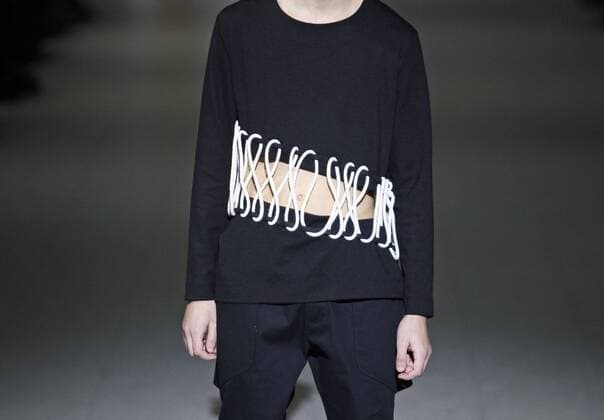 February 8, 2017 - Kiev, Ukraine - A model presents a creation by Ukrainian brand Komashnya during the Ukrainian Fashion Week FW 2017 18, at Mystetskyi Arsenal in Kiev, Ukraine, 08 February 2017. The event presents Autumn-Winter 2017 18 collections by Ukrainian and International designers, from 4 to 8 February Kiev Ukraine  - ZUMAn230 20170208_zaa_n230_455 Copyright: xStrx