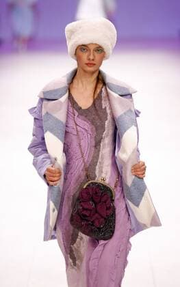 February 8, 2017 - Kiev, Ukraine - A model presents a creation by Ukrainian designer Darja Donezz during the Ukrainian Fashion Week FW 2017 18, at Mystetskyi Arsenal in Kiev, Ukraine, 08 February 2017. The event presents Autumn-Winter 2017 18 collections by Ukrainian and International designers, from 4 to 8 February Kiev Ukraine  - ZUMAn230 20170208_zaa_n230_463 Copyright: xStrx