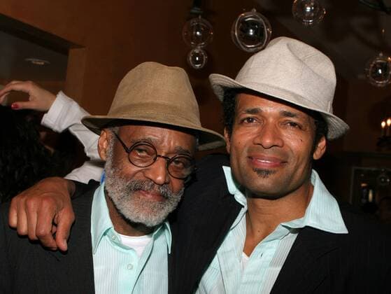 Feb 26, 2005; Los Angeles, CA, USA; Actor MARIO VAN PEEBLES and father MELVIN VAN PEEBLES at the IFC after party for the 20th Annual Independent Spirit Awards at Shutters Hotel in Santa Monica.. - ZUMAc75_ 20050226_mdh_c75_026 Copyright: xLorixConnx