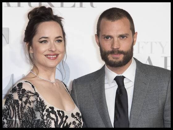 . 09 02 2017. London, United Kingdom. Jamie Dornan and Dakota Johnson arriving at the Fifty Shades Darker premiere in London.  xStephenxLockx xi-Imagesx IIM-14352-0047
