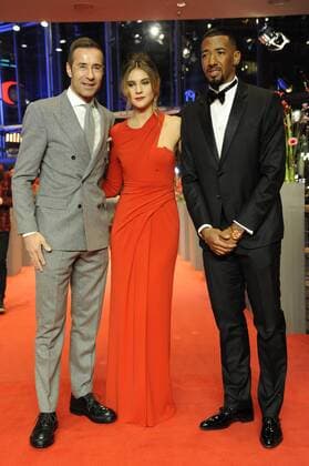 67. Berlinale - Premiere Eröffnungsfilm Django Moderator Kai Pflaume, Model Stefanie Giesinger und Jerome Boateng anlässlich der Eröffnung der 67. Berlinale mit dem Film DJANGO snapshot-photography K.M.Krause