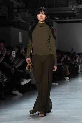 Models walk on the runway at the Erin Fetherston fashion show at New York Fashion Week: The Shows at Gallery 3 Skylight Clarkson Sq on February 9, 2017 in New York City.  NYP20170209843 ANDREAxHANKS