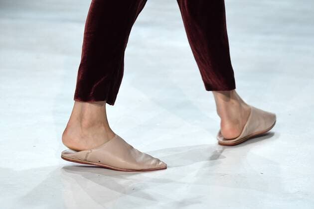 Models walk on the runway at the Erin Fetherston fashion show at New York Fashion Week: The Shows at Gallery 3 Skylight Clarkson Sq on February 9, 2017 in New York City.  NYP20170209839 ANDREAxHANKS